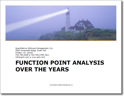 Function Point Analysis Over the Years