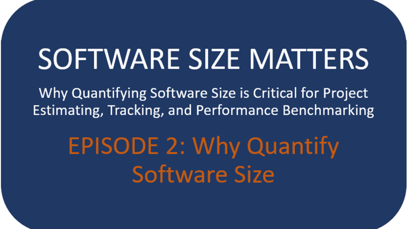 Why Software Size is Critical for Measuring Software Development Performance 