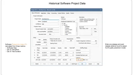 SLIM-DataManager data entry screen