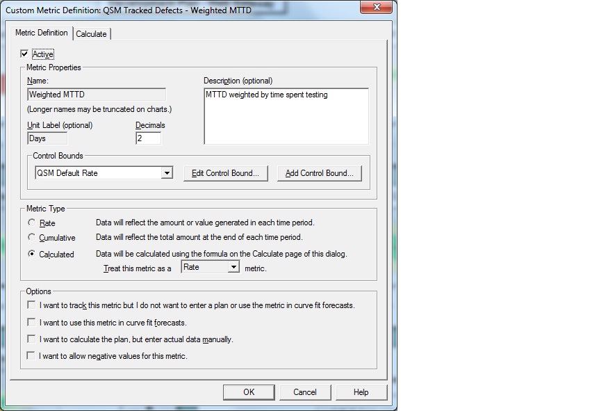 Custom Metric Definitions