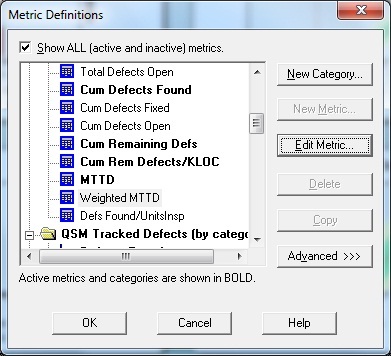 Metric Definitions