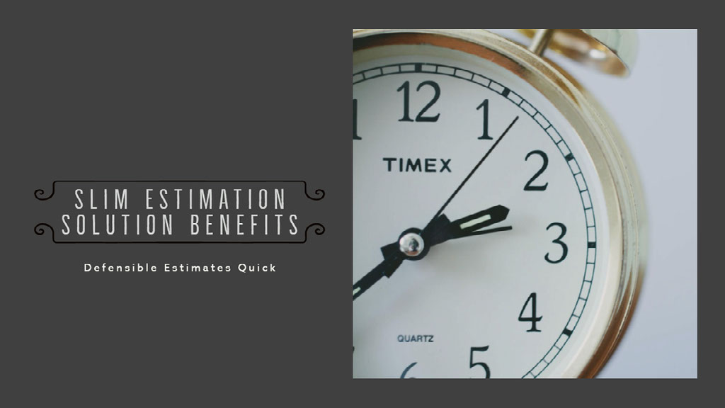 SLIM Estimation Solution Benefits
