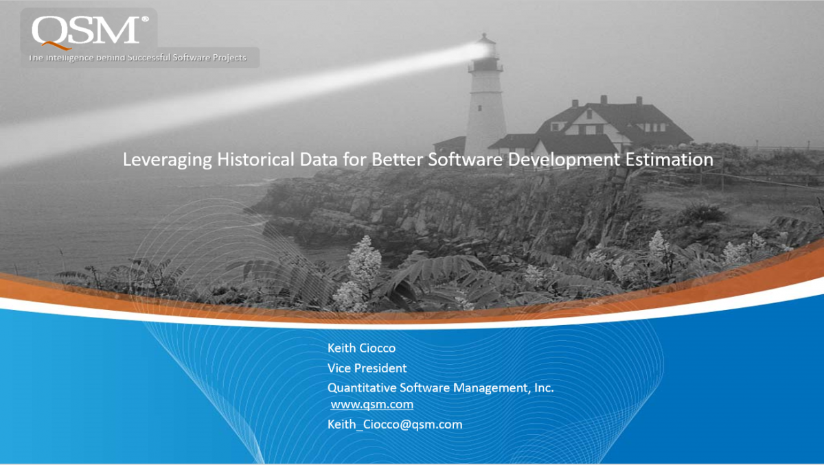 Levering Historical Data for Better Software Estimation Webinar