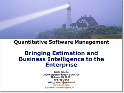 Bringing Estimation and Business Intelligence to the Enterprise