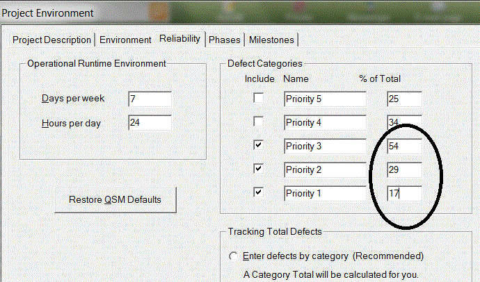 Reliability Tab