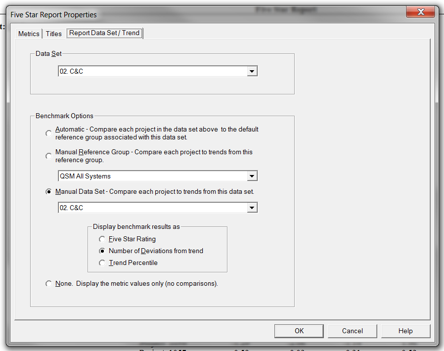 Calculate SLIM-Metrics 5 Star Report